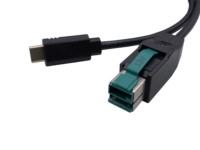 12V Powered USB 插頭 轉 USB 3.0 Type C 線材