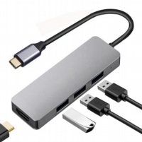 USB 集線器 - USB Type C 接 HDMI + USB 3.0 + USB 2.0 x 2