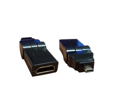 Rotatable Adapter-HDMI AM 90 Degree to AF