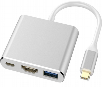 USB 集線器 - USB Type C 接 HDMI + USB 3.0 + USB PowerDelivery快充