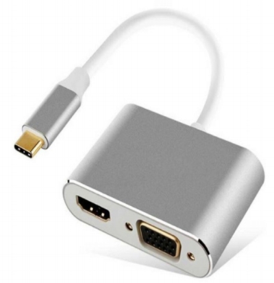 USB 集線器 - USB Type C 接 HDMI + VGA