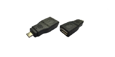 USB A母頭 （包覆式） 轉 Mini USB A公頭 轉接頭