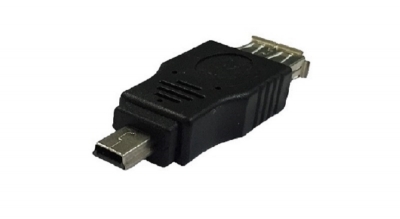 USB A母頭 （半包覆式） 轉 Mini USB A公頭 轉接頭