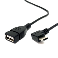 USB 2.0 AF to USB 3.1 90 Degree Type C (OTG)