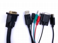 DVI 24+5 Pin 公頭 轉 DisplayPort 公頭 + DB 9 母頭 + DC5525 插頭 + 2x 3.5mm 3 Pin 接頭 + USB A 公頭 DVI 24+5 Pin 公頭 轉 DisplayPort 公頭 + DB 9 母頭 + DC5525 插頭 + 2x 3.5mm 3 Pin 接頭 + USB A 公頭
