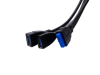 USB 3.0 2xA母頭 轉 USB 2x10 Pin 線材 USB 3.0 2xA母頭 轉 USB 2x10 Pin 線材