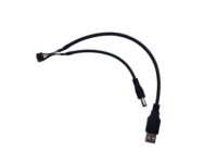 Wire Harness - DC5521 接頭 轉 杜邦 2.0 2x5 Pin 轉 USB A公頭 Wire Harness - DC5521 接頭 轉 杜邦 2.0 2x5 Pin 轉 USB A公頭