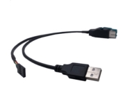 Powered USB 12V 轉 USB A公頭 + DP2.54 4 Pin Powered USB 12V 轉 USB A公頭 + DP2.54 4 Pin