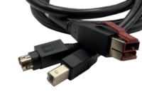 Powered USB 24V 轉 USB B公頭 + Power DIN 3 Pin Powered USB 24V 轉 USB B公頭 + Power DIN 3 Pin