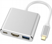 USB 集線器 - USB Type C 接 HDMI + USB 3.0 + USB PowerDelivery快充