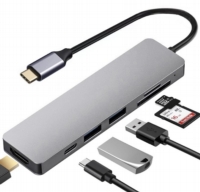 USB 集線器 - USB Type C 接 HDMI + USB 3.0 + USB 2.0 + SD + TF + USB PowerDelivery快充 USB 集線器 - USB Type C 接 HDMI + USB 3.0 + USB 2.0 + SD + TF + USB PowerDelivery快充