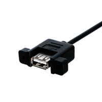 USB A公頭 轉 USB A母頭 帶鎖型線材