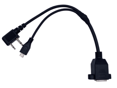 客製化線材 - RJ45 8P8C 母頭 轉 2.5mm 2 Pin + 3.5mm 2 Pin + Micro USB B