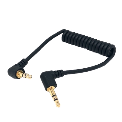 音源線 - 3.5mm 90度接頭 接 3.5mm 90度接頭