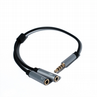 音源轉接線 - 3.5mm 二合一轉接線(鋁合金)