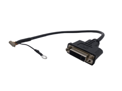 DVI 24+5 Pin 母頭 轉 1.25mm 2x10 Pin + 4.2圓端 線材