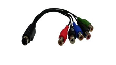 Mini DIN 8 Pin 轉 5xRCA