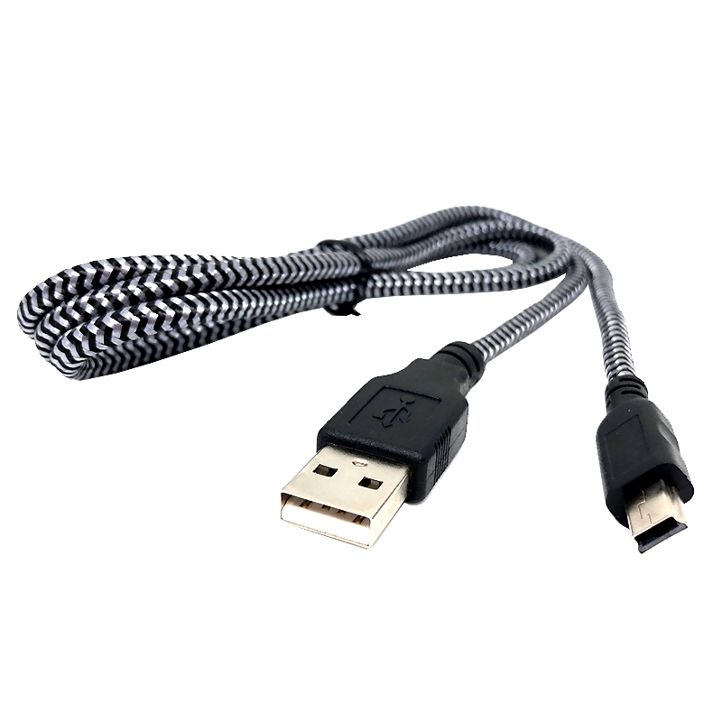 USB A公頭 轉 Mini USB B 編織線材 USB A公頭 轉 Mini USB B 編織線材