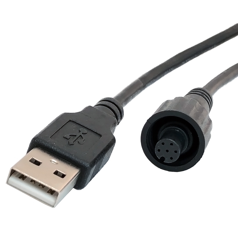防水連接線 M8 6 Pin 母頭 轉 USB A 公頭 防水連接線 M8 6 Pin 母頭 轉 USB A 公頭