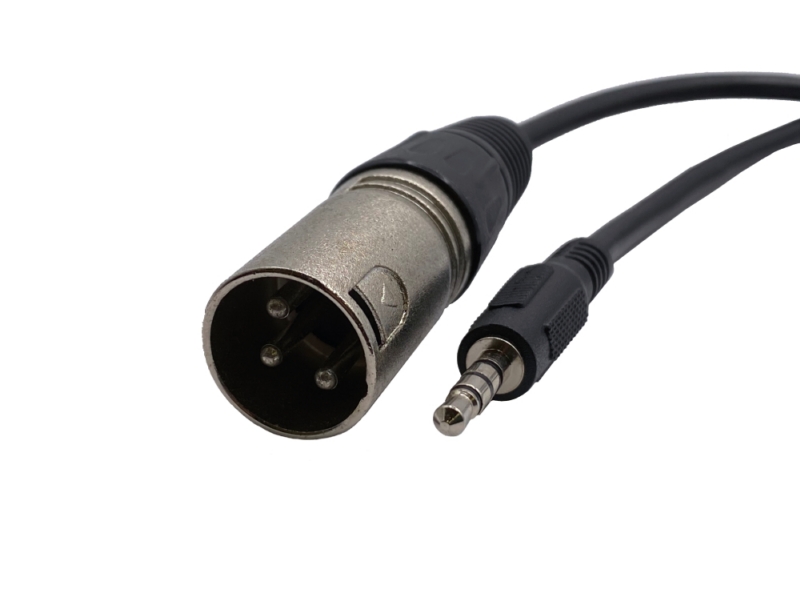 音源線 - 3.5mm 接頭 轉 XLR 3 Pin 公頭 音源線 - 3.5mm 接頭 轉 XLR 3 Pin 公頭