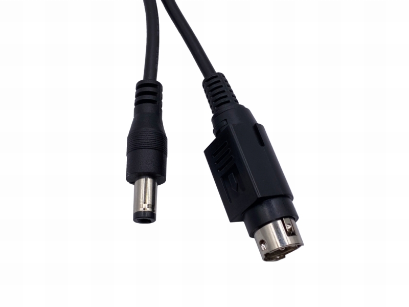DIN 4 Pin 公頭 轉 DC5525 插頭 DIN 4 Pin 公頭 轉 DC5525 插頭