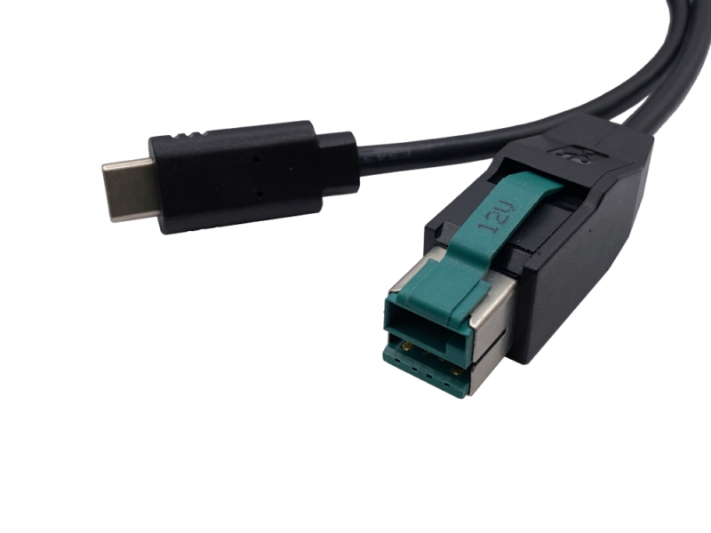 12V Powered USB 插頭 轉 USB 3.0 Type C 線材 12V Powered USB 插頭 轉 USB 3.0 Type C 線材
