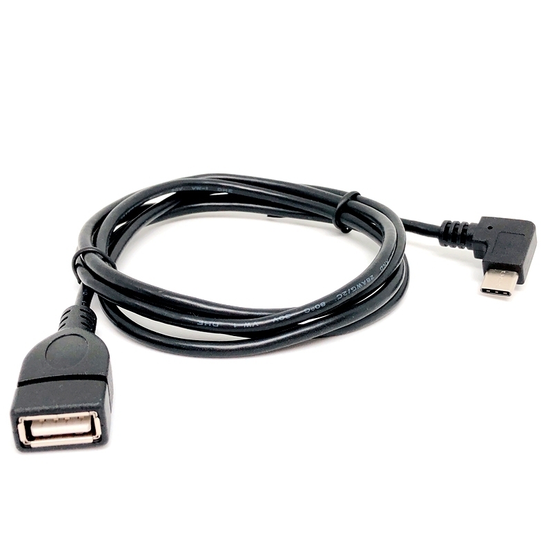 USB 2.0 AF to USB 3.1 90 Degree Type C (OTG)