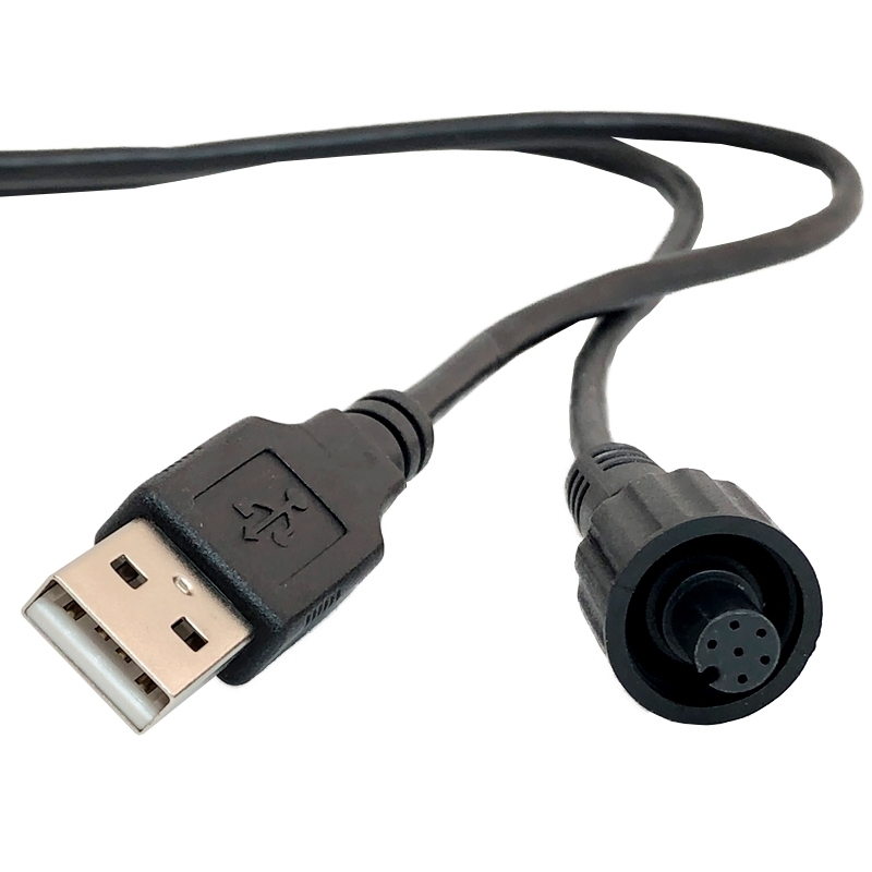 防水連接線 M8 6 Pin 母頭 轉 USB A 公頭 防水連接線 M8 6 Pin 母頭 轉 USB A 公頭