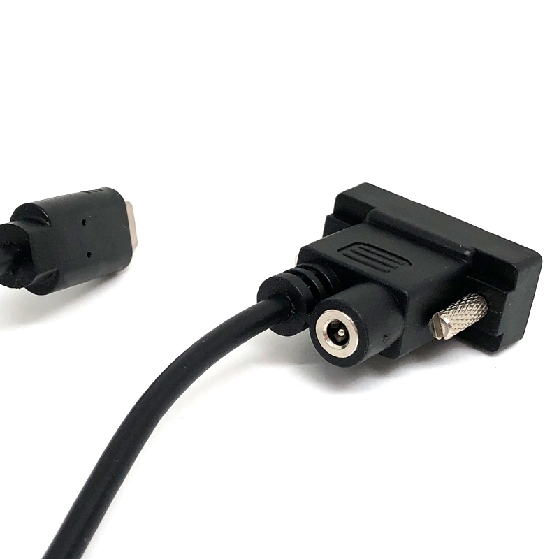 VGA DB 9 Pin 母頭 轉 DC 3.5x1.3 插口 轉 USB 2.0 Type C