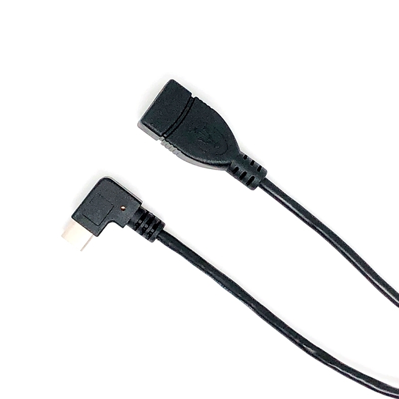 USB 2.0 AF to USB 3.1 90 Degree Type C (OTG)