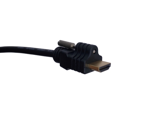 HDMI 公頭 接 公頭 帶螺杆接頭