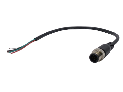 防水連接器 M12 5 Pin 公頭 尾端無接 防水連接器 M12 5 Pin 公頭 尾端無接