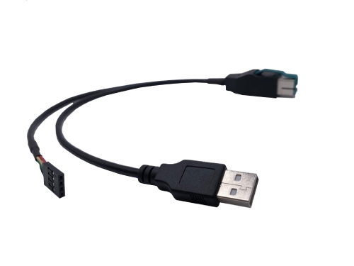 Powered USB 12V 轉 USB A公頭 + DP2.54 4 Pin Powered USB 12V 轉 USB A公頭 + DP2.54 4 Pin