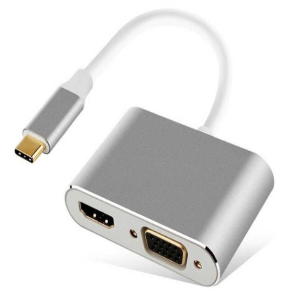 USB 集線器 - USB Type C 接 HDMI + VGA USB 集線器 - USB Type C 接 HDMI + VGA